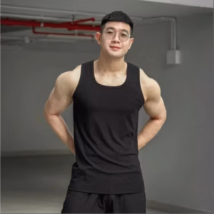 Áo Thun Tanktop Nam Tuto5 Menswear At08 - Áo Phông Ba Lỗ Cổ Vuông Basic Cotton Gân Cao Cấp Mát Mẻ, Trẻ Trung, Nam Tính