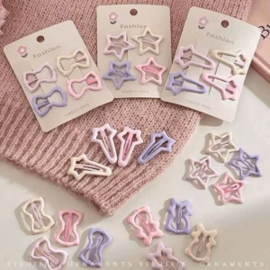 Set Cặp Tóc 32 Chi Tiết Với Bảng Màu Paátel Cưng Xỉu