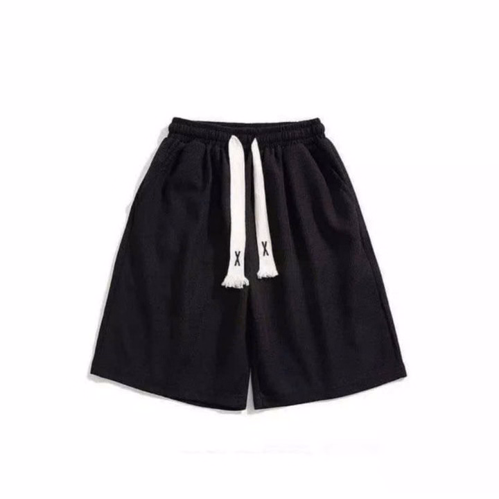 Sét Bộ Quần Cộc Trơn + Mix Áo Phông Form Rộng Thêu Hình Nơ Dúm - Ảnh 3