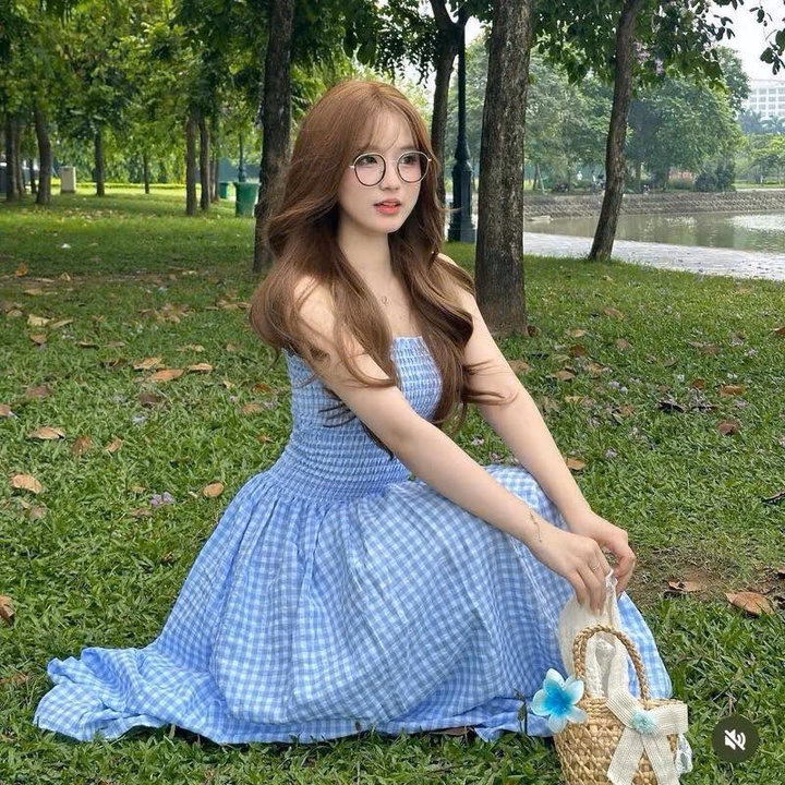 Đầm Maxi Đũi Caro Dáng Dài Cúp Ngực Tb80Nj-Nana House