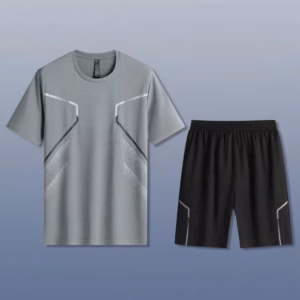 Đồ Bộ Nam Vải Mè Thoáng Khí Phối Logo Hình Học Form Rộng Thoải Mái Tp45 - Golden Dream