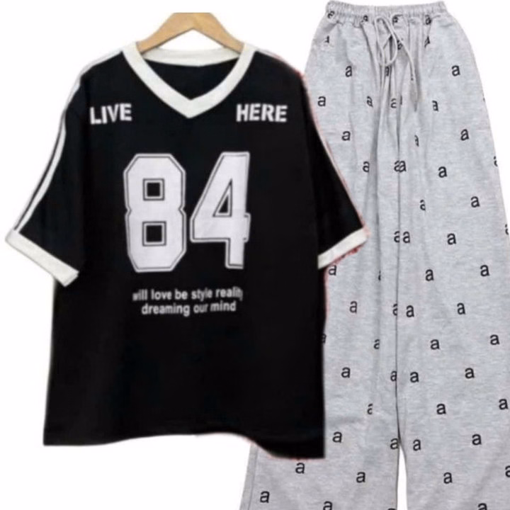 Sét Bộ Đồ Quần Chữ Aa +Mix Áo Số 84 - Ảnh 3