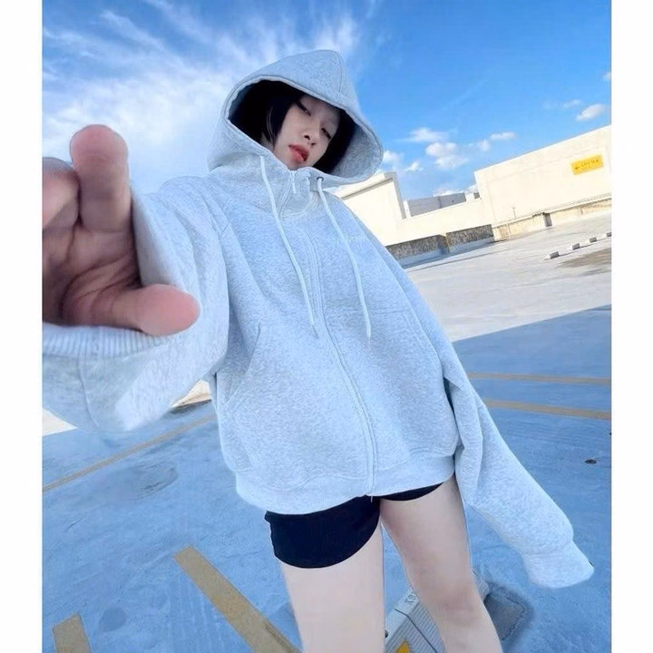 Áo Khoác Nỉ Xk Mềm Mịn Logo Coddee Thêu Form Boxy Phối Thân Unisex Tp60 - Golden Dream - Ảnh 2