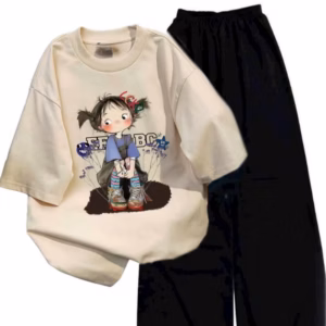 Tổng Hợp Các Sét Bộ Đồ Quần Ống Rộng + Áo Phông Cô Bé Mặc Yếm