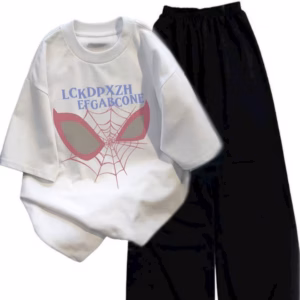 Tổng Hợp Các Set Bộ Quần Ống Rộng + Mix Áo Phông Nhện Form Rộng Tay Lỡ