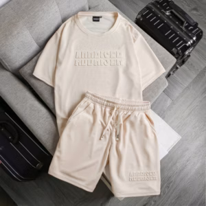 Bộ Thể Thao Nam Vải Thun Xốp Dập Họa Tiết Vân Nổi Thấm Hút Mồ Hôi - Men’S Style