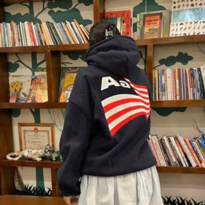 [Mới] Áo Khoác Hoodie Nỉ Nam Nữ Form Rộng Lá Cờ Aa Phối Nỉ Ngoại Mềm Mịn Thoáng Mát Unsiex Cực Ngầu