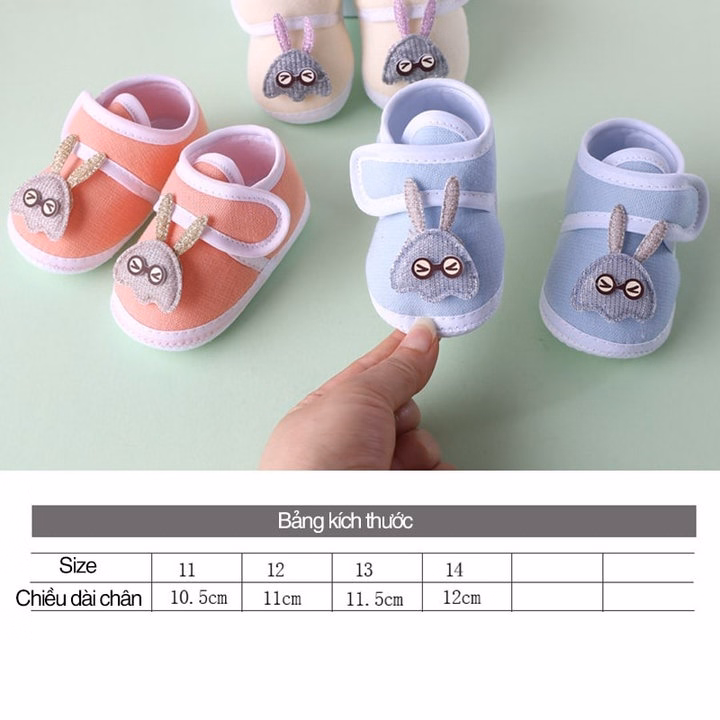 Giày Tập Đi Cho Bé Đế Mềm Vải Nhung 57458 - Lady'S Passion - Ảnh 4