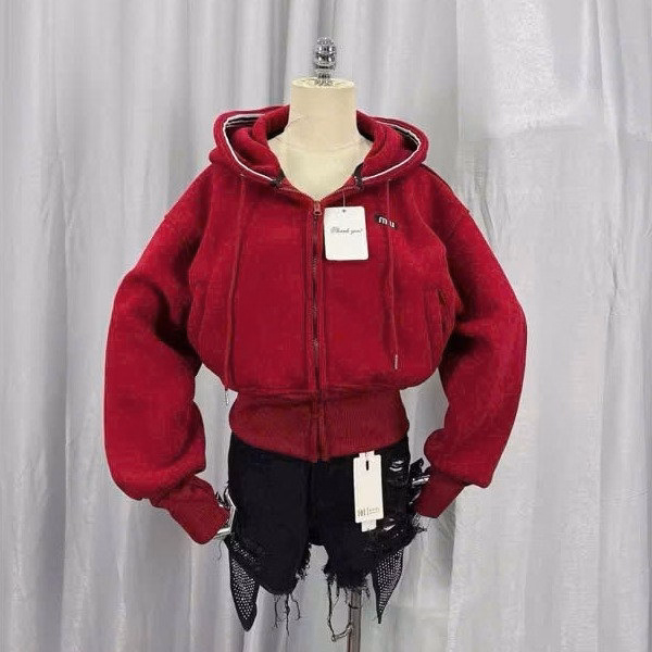 Áo Khoác Nỉ Ngoại Nữ Form Boxy Thêu Chữ Mimii Tay Phồng Mũ Rộng Tp43- Golden Dream