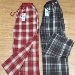 Quần Caro Ống Suông Nữ Vải Dạ Dày Dặn Bo Chun Eo 3 Màu Đẹp Tp40 - Golden Dream