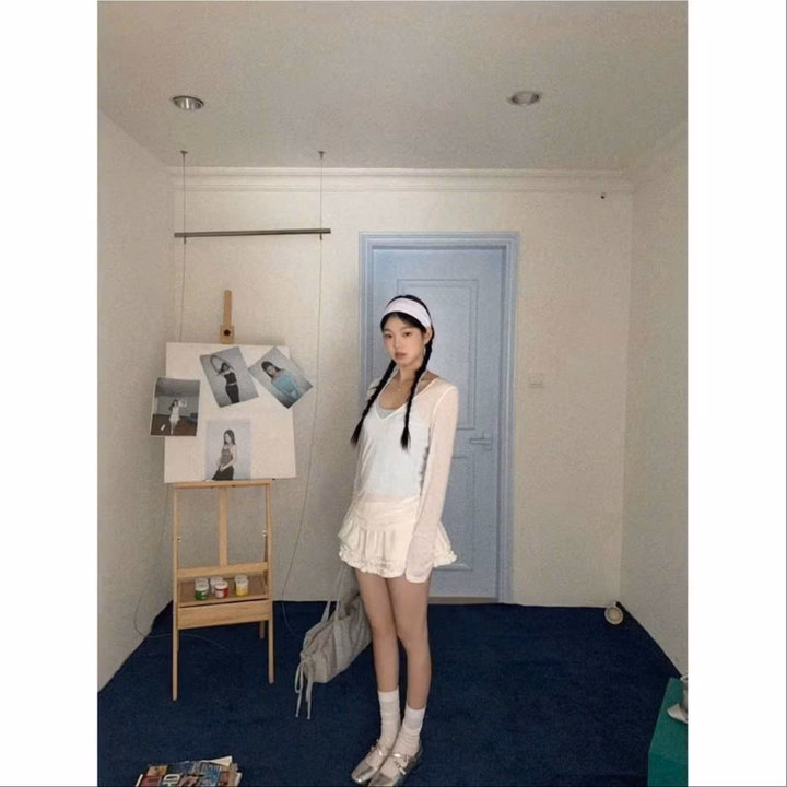 Set Áo Nữ 2 Chu Tiết Áo Thun Giấy Phối Áo Bra Coton Siêu Xinh Tp33 - Golden Dream - Ảnh 8