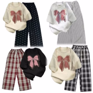 Tông Hợp Set Bộ Quần Ống Rộng +Mix Áo Phông Kolila Be