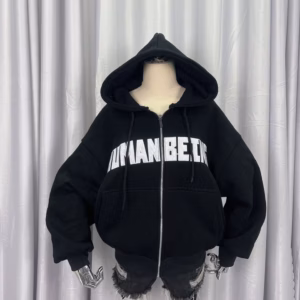 Áo Khoác Hoodie Nỉ Nam Nữ Thiết Kế Khóa Kéo Thêu Chữ Humanbeing - Htm Fashion