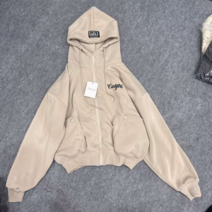 Áo Khoác Nỉ Dày Nữ Croptop Form Boxy Thêu Chữ Coolgirl - Htm Fashion