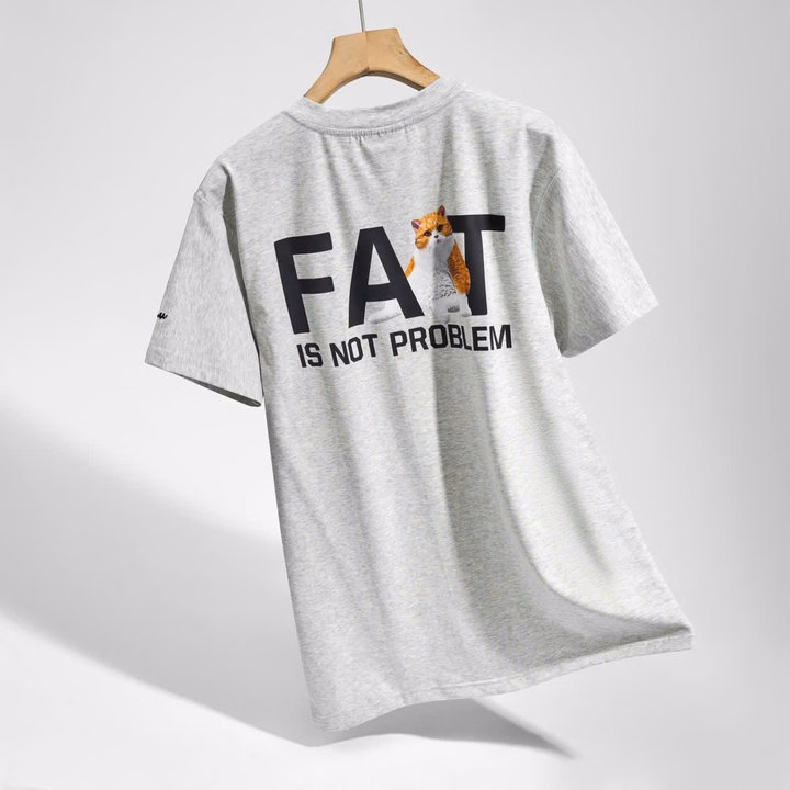 Áo Thun Cổ Tròn Bigsize Unu Fat Is Not Problem Chất Cotton Muối P294 - Lady'S Passion - Ảnh 3