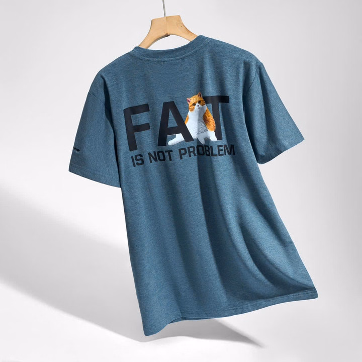 Áo Thun Cổ Tròn Bigsize Unu Fat Is Not Problem Chất Cotton Muối P294 - Lady'S Passion - Ảnh 6