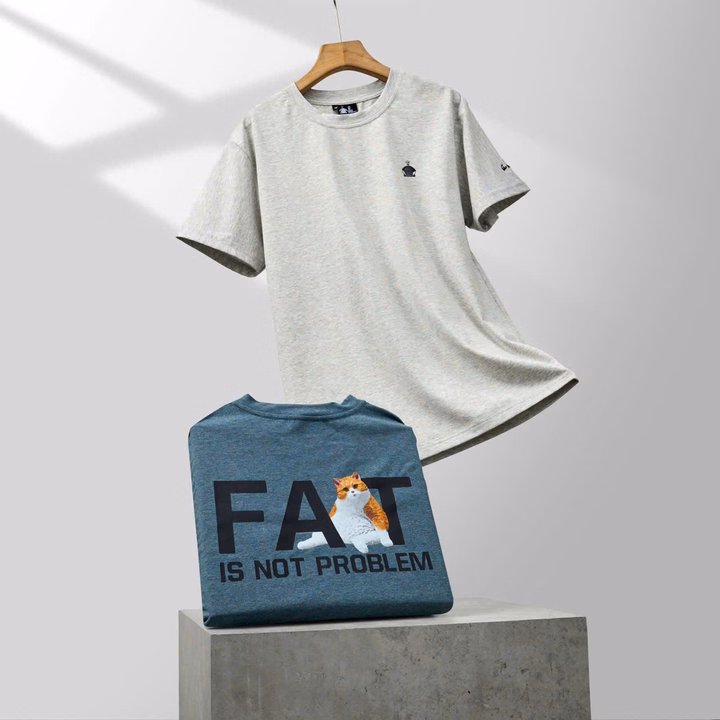 Áo Thun Cổ Tròn Bigsize Unu Fat Is Not Problem Chất Cotton Muối P294 - Lady'S Passion - Ảnh 5