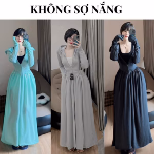 Áo Chống Nắng Toàn Thân 2 Lớp Chất Thun Mềm Mát Chống Nắng Lên Dáng Chuẩn - Chipxinhxk