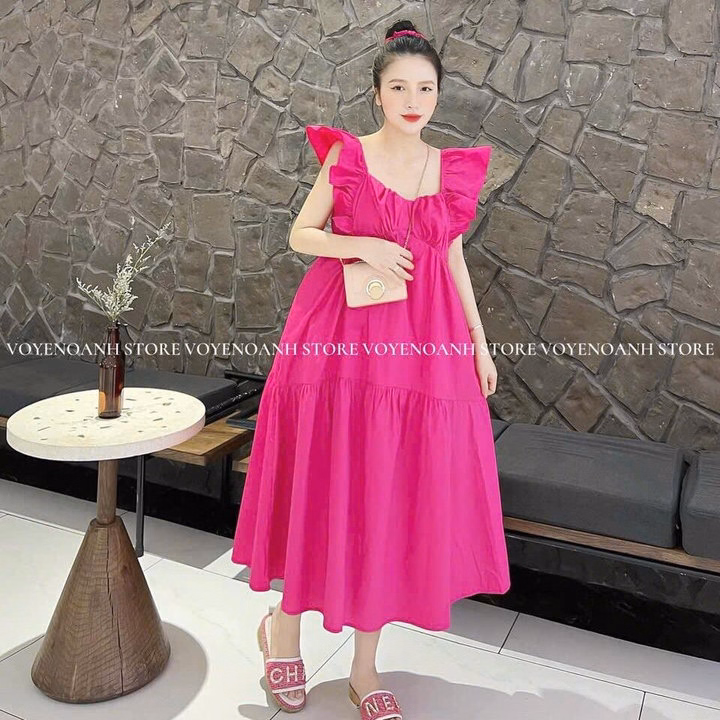 Đầm Maxi Lụa Tay Cánh Tiên Bt68Rt-Sam Store - Ảnh 3