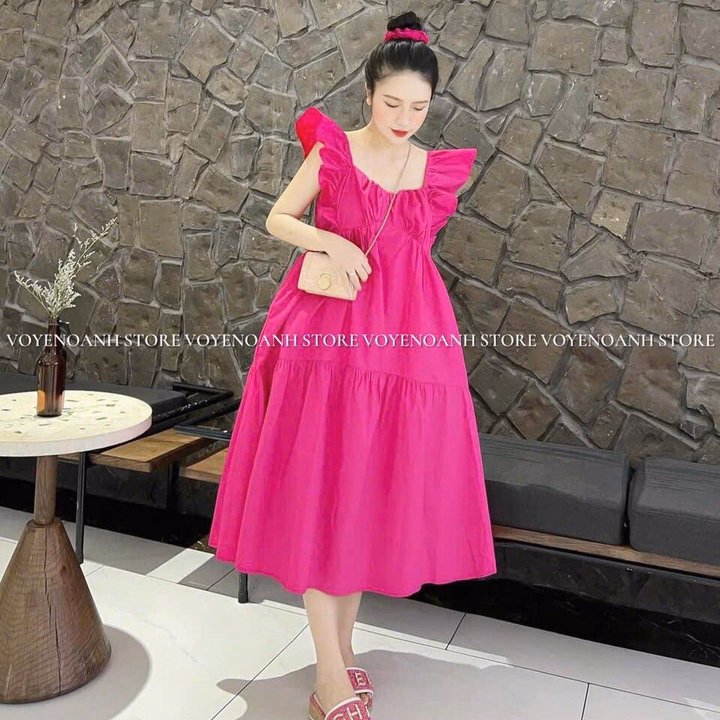 Đầm Maxi Lụa Tay Cánh Tiên Bt68Rt-Sam Store - Ảnh 5