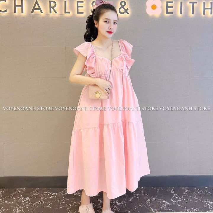 Đầm Maxi Lụa Tay Cánh Tiên Bt68Rt-Sam Store - Ảnh 2