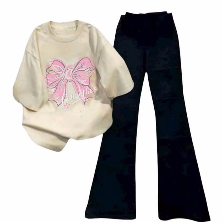 Tổng Hợp Quần Ống Rộng + Mix Áo Phông Buhertlies Be - Ảnh 2