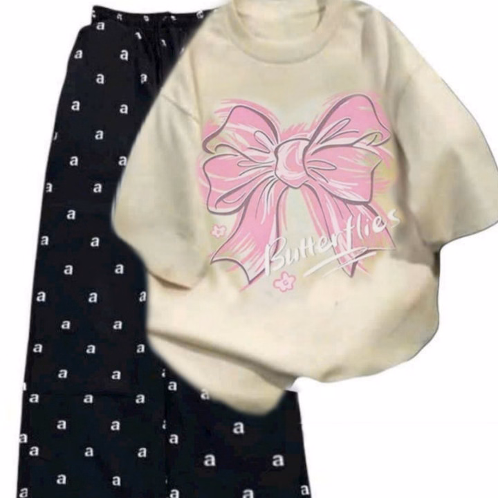 Tổng Hợp Quần Ống Rộng + Mix Áo Phông Buhertlies Be - Ảnh 5