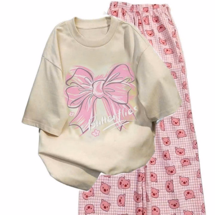 Tổng Hợp Quần Ống Rộng + Mix Áo Phông Buhertlies Be - Ảnh 9