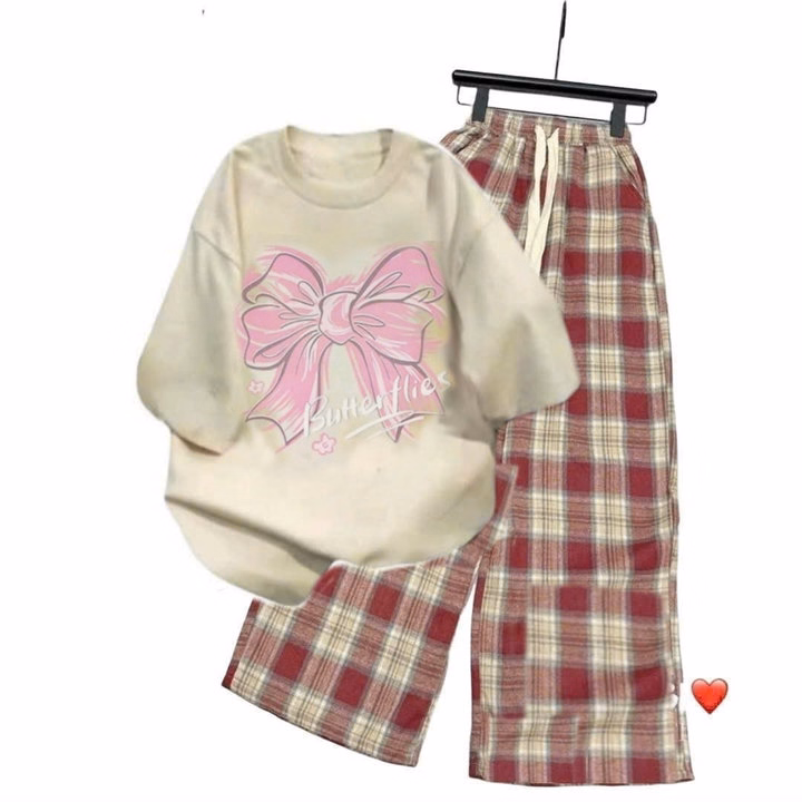 Tổng Hợp Quần Ống Rộng + Mix Áo Phông Buhertlies Be - Ảnh 7