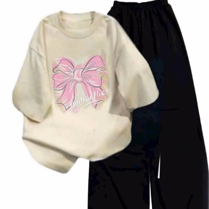 Tổng Hợp Quần Ống Rộng + Mix Áo Phông Buhertlies Be