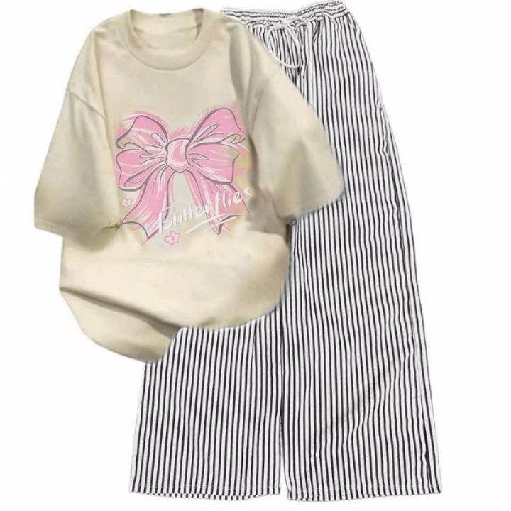 Tổng Hợp Quần Ống Rộng + Mix Áo Phông Buhertlies Be - Ảnh 11