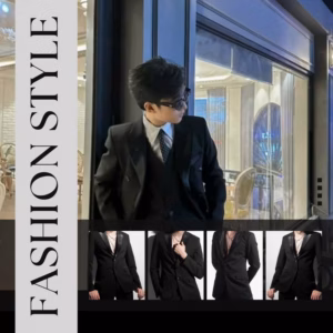 Áo Vest Tuxedo Ve Bóng 2 Cúc Dày Dặn Lịch Lãm , Trẻ Trung