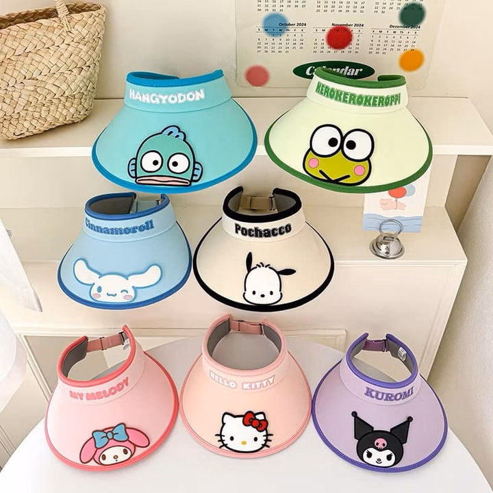 Mũ Rộng Vành Hở Chóp Che Nắng Chống Tia Cực Tím Thời Trang Mùa Hè Cho Bé - Ảnh 5