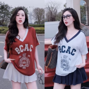 Set Áo Thun Tăm Lạnh Phối Chân Váy Xếp Ly Có Quần Trong Bt95Rt-Sam Store