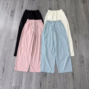 Quần Baggy Nữ Form Suông Phối Viền Thân Bản Eo Co Giãn Tp809 - Golden Dream