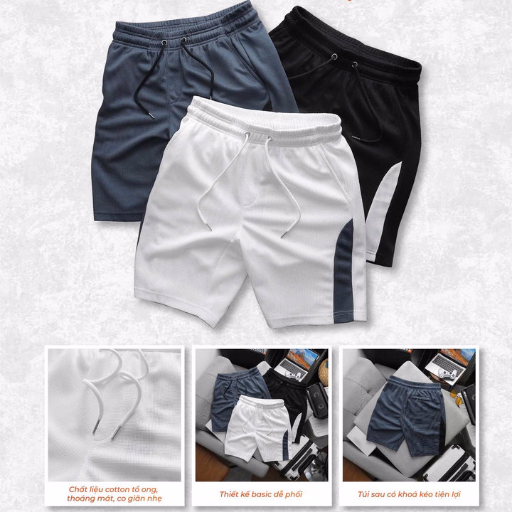 Quần Short Lưng Thun Thiết Kế Stay Alive Chất Tổ Ong- Thời Trang Hc - Ảnh 5