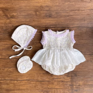 Set Body Váy Hoa Nhí Phối Ren Cho Bé Gái Sơ Sinh 1 2 Tuổi Từ 3-11Kg Dành Cho Bé Gái
