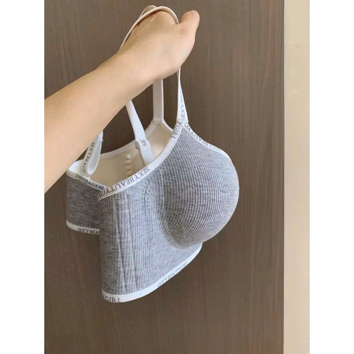Áo Lót Cotton Trẻ Trung Nâng Ngực Đệm Dày Size M L Xl Dành Cho Nữ - Ảnh 5