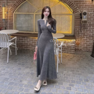 Đầm Thun Tăm Đũa Dáng Dài Bt78Hf - Sam Store