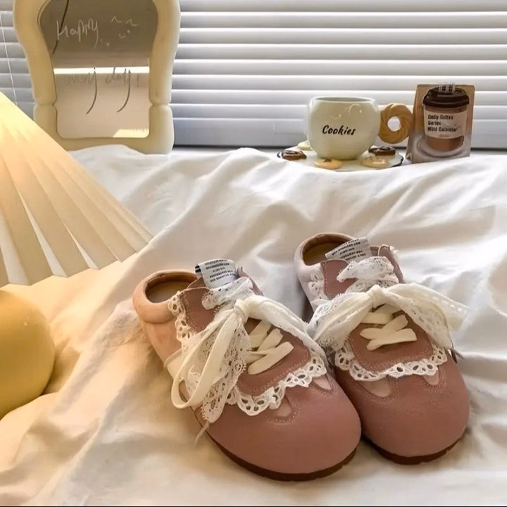 Giày Sục Nữ Phối Ren Siêu Xinh, Đi Nhẹ, Phối Dễ, Mang Là Mê - Pipi Store - Ảnh 3