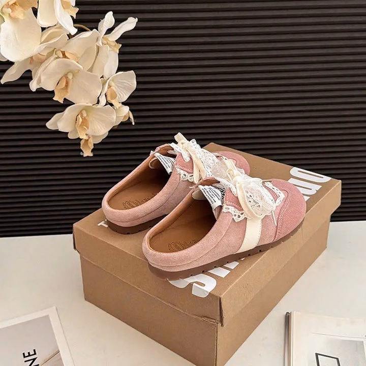 Giày Sục Nữ Phối Ren Siêu Xinh, Đi Nhẹ, Phối Dễ, Mang Là Mê - Pipi Store - Ảnh 5