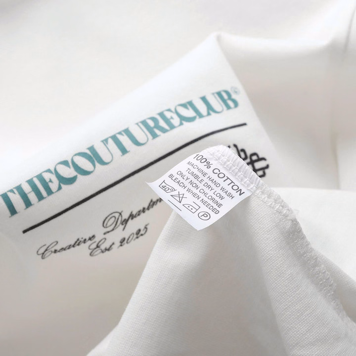 Áo Thun Cổ Tròn Thiết Kế Fom Oversize Couture Chất Cotton Khô - Thời Trang Hc - Ảnh 5