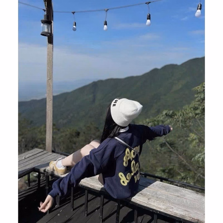 Áo Khoác Nỉ Nam Nữ Form Rộng Có Nón In Chữ Ở Ngực Và Sau Áo - Htm Fashion - Ảnh 2