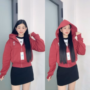 Áo Khoác Nỉ Dệt 2 Lớp Xk Thêu Logo Mèo Unsiex Nữ , Mặc Chống Nắng , Tay Có Xỏ Ngón Siêu Hot - Tp95