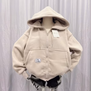 Áo Khoác Nỉ Dệt Form Rộng Logo Chữ M Mặc Chống Nắng Siêu Dày Dặn , Form Lửng Nón To Tp76