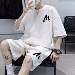 Đồ Bộ Nam Vải Thun Tổ Ông Mềm Mịn In Chữ M Phối Dây Bản To Tp32 - Phương Store