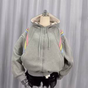 Áo Khoác Hoodie Nỉ Nam Nữ Có Nón Thiết Kế 3 Sọc Ngang Ở Tay - Htm Fashion