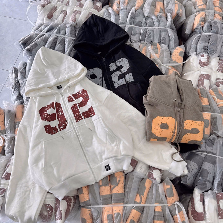 Áo Khoác Cặp Đôi Nam Nữ Form Rộng Có Nón Họa Tiết In 92 - Htm Fashion - Ảnh 4