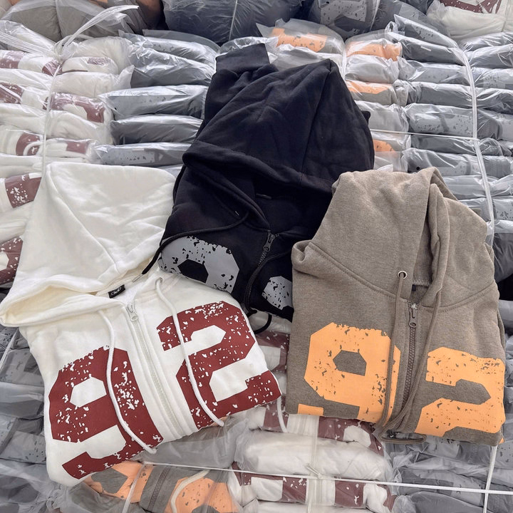 Áo Khoác Cặp Đôi Nam Nữ Form Rộng Có Nón Họa Tiết In 92 - Htm Fashion - Ảnh 3