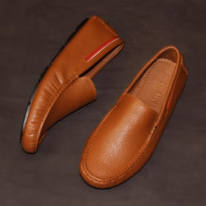Giày Moca Nam Michilux Classic Moccasin Csms0 Da Bò Thật - Màu Nâu Bò
